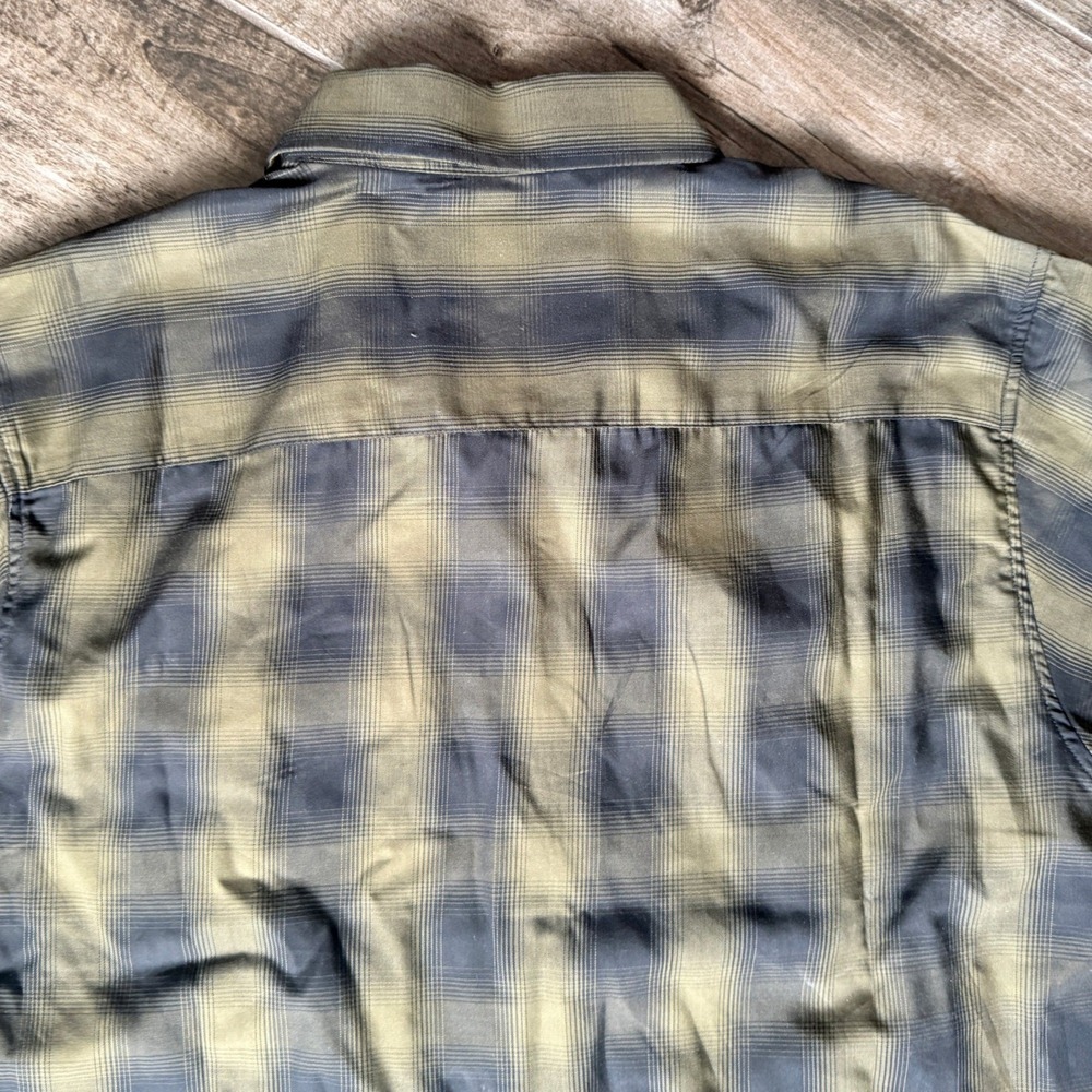 Dixxon Flannel Mens The Corps Limited Edition Plaid Button Down Shirt, Olive,XL - Picture 6 of 7